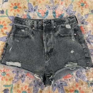 Wild Fable Black Distressed Jean Shorts